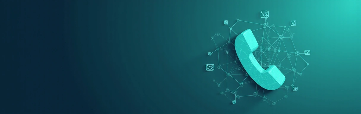 Concept de communication moderne avec des lignes abstraites