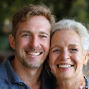 Portrait souriant d'un couple
